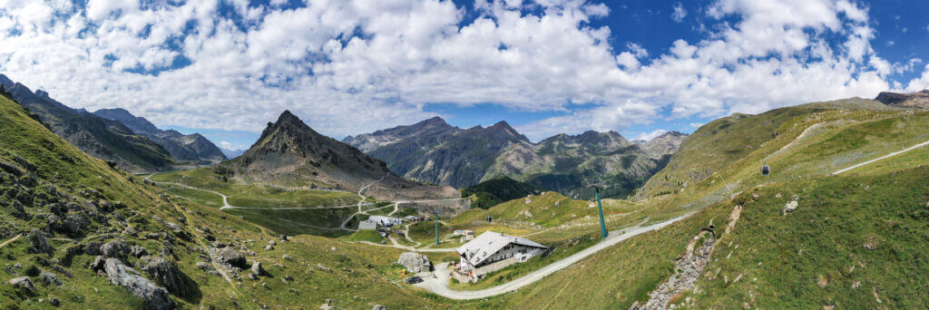 Panorama Albergo del Ponte a Gressoney - Monte Rosa - tipico Ambiente alpino