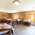 Sala da pranzo dell'Albergo Del Ponte a Gressoney