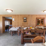 Sala da pranzo dell'Albergo Del Ponte a Gressoney